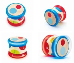 Hape Ξύλινο Τύμπανο Και Δημιουργός Ήχων – Baby Drum (E0333) -Winfun Shop 200531 1