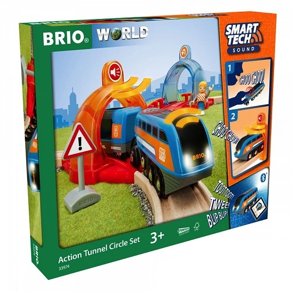 BRIO WORLD Brio Smart Tech Σετ Επιβατικό Τρένο Με Τούνελ Μικρό (33974) 3 BRIO WORLD Brio Smart Tech Σετ Επιβατικό Τρένο Με Τούνελ Μικρό (33974)