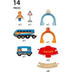 BRIO WORLD Brio Smart Tech Σετ Επιβατικό Τρένο Με Τούνελ Μικρό (33974) 8 BRIO WORLD Brio Smart Tech Σετ Επιβατικό Τρένο Με Τούνελ Μικρό (33974) -Winfun Shop 203089 2