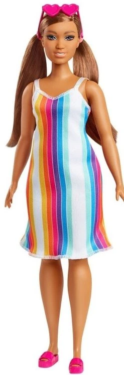 MATTEL Barbie Loves The Planet Rainbow Stripe Dress (GRB38)