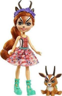 MATTEL Enchantimals Κούκλα Και Ζωάκι Φιλαράκι- Νέοι Φίλοι Pet/ Gabriela Gazelle And Spotter (GTM26)