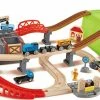 Hape Ξύλινα Σετ Κατασκευής Σιδηρόδρομου Με Βαλιτσάκι Μεταφοράς Railway Builder Set (E3764) -Winfun Shop 208431