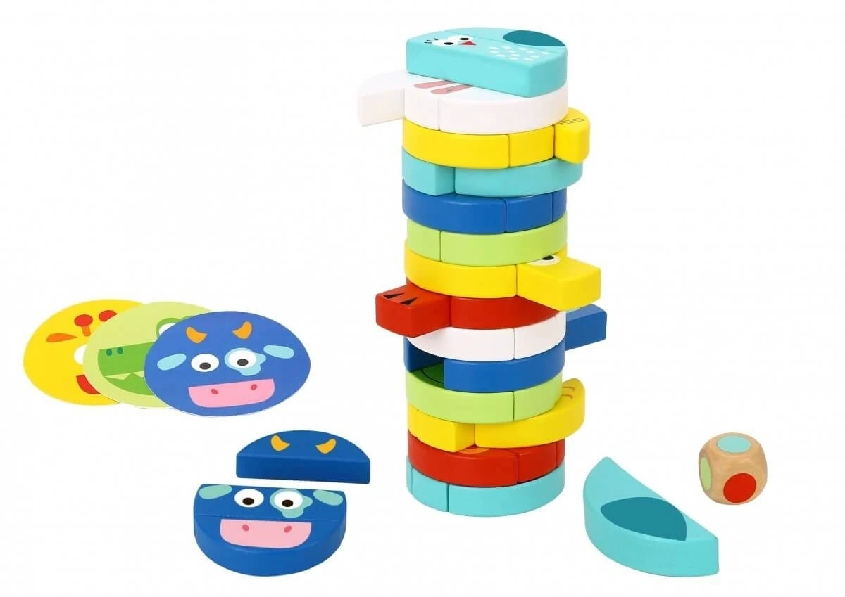 Tooky Toy Tooky Ξύλινο Παιχνίδι Στοίβαξης – Ζώα (TH293) 6 Tooky Toy Tooky Ξύλινο Παιχνίδι Στοίβαξης – Ζώα (TH293) - Image 4