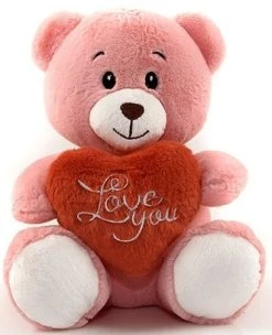 Christakopoulos Λούτρινο Αρκουδάκι Με Καρδιά 23 εκ σε 3 Χρώματα (20732) -Winfun Shop 210003 2