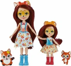 MATTEL Enchantimals Κούκλα Και Αδερφάκι Felicity Fox And Flick (HCF81)
