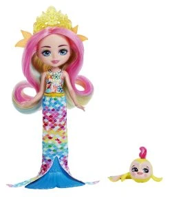 MATTEL Κούκλα Enchantimals Royals – Γοργόνα Ουράνιο Τόξο (HCF68)