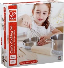 Hape Playfully Delicious Ξύλινα Κουζινικά Chef’s Cooking Set (E3137) -Winfun Shop 211309 1