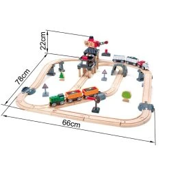 Hape Railway Ξύλινο Mining Loader Τρένο Set (E3756A) -Winfun Shop 211311 5