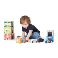 Melissa & Doug Nesting And Sorting-Κτίρια και Οχήματα (13576) -Winfun Shop 211977 1