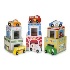 Melissa & Doug Nesting And Sorting-Κτίρια και Οχήματα (13576) -Winfun Shop 211977 3