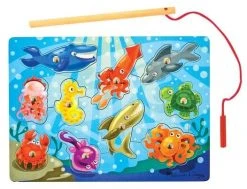 Melissa & Doug Μαγνητικό Ψάρεμα και Πάζλ με Ξύλινα Ζώα Ωκεανού (13778) -Winfun Shop 211985 1