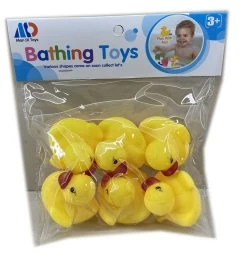 Blue Toys Μαλακά Παπάκια Μπάνιου Πλαστικά σε Σακούλα 6 τμχ (MKN408279)