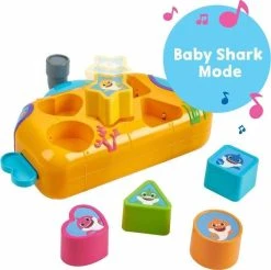 GIOCHI PREZIOSI Baby Shark Μουσικό Υποβρύχιο με Σχήματα (BAH11000) -Winfun Shop 217288 2