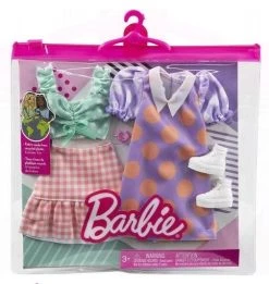 MATTEL Barbie Μόδες σετ των 2 Ενδυμάτων (HBV70) -Winfun Shop 217879 1
