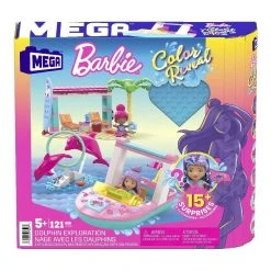 MATTEL Mega Barbie Color Reveal – Σκάφος με Φιγούρες και Αξεσουάρ (HHW83)
