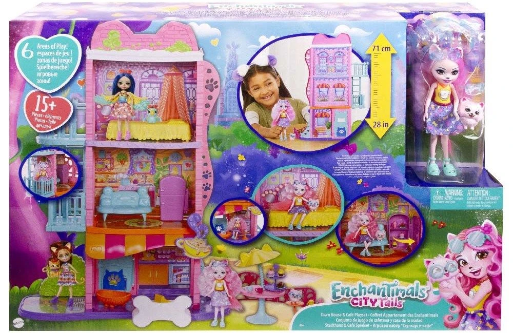 MATTEL Enchantimals City Σετ (HHC18) 3 MATTEL Enchantimals City Σετ (HHC18)