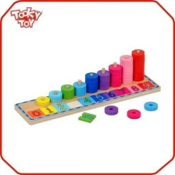 Tooky Toy Tooky Ξύλινος Άβακας- Αριθμητήριο (TKH851) -Winfun Shop 221546 2