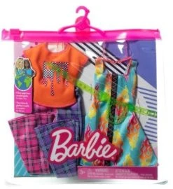 MATTEL Barbie Μόδες σετ των 2 Ενδυμάτων (HJT34)