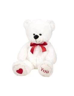 Christakopoulos Λούτρινο Αρκουδάκι Λευκό 60 εκ (20760) -Winfun Shop 222721 1