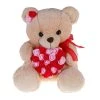 Λούτρινο Αρκουδάκι Μπεζ με Καρδιά και Λουλούδια (VL234065) -Winfun Shop 222735
