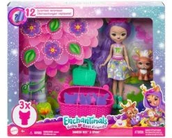 MATTEL Enchantimals Baby Best Friends Κούκλα Kαι Ζωάκια Φιλαράκια Με Εκπλήξεις Danessa Deer And Sprint (HLK84) -Winfun Shop 222884 1