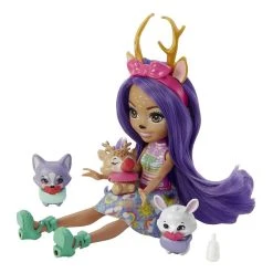 MATTEL Enchantimals Baby Best Friends Κούκλα Kαι Ζωάκια Φιλαράκια Με Εκπλήξεις Danessa Deer And Sprint (HLK84) -Winfun Shop 222884 1