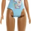 MATTEL Barbie Beach Water Play Γαλάζιο Μαγιό Με Φλόγες Και Λουλούδια (HDC51) -Winfun Shop 223240
