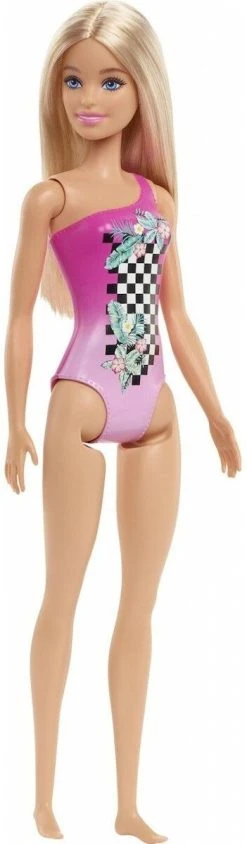 MATTEL Barbie Beach Water Play Ροζ Μαγιό Με Καρώ Σχέδια (HDC50) 9 MATTEL Barbie Beach Water Play Ροζ Μαγιό Με Καρώ Σχέδια (HDC50) -Winfun Shop 223241 1