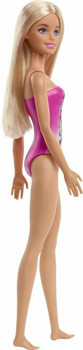 MATTEL Barbie Beach Water Play Ροζ Μαγιό Με Καρώ Σχέδια (HDC50) 4 MATTEL Barbie Beach Water Play Ροζ Μαγιό Με Καρώ Σχέδια (HDC50) - Image 2