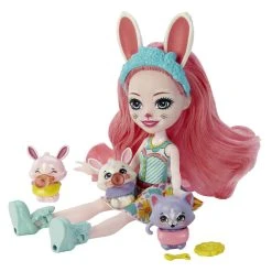 MATTEL Enchantimals Baby Best Friends Κούκλα Kαι Ζωάκια Φιλαράκια Με Εκπλήξεις Bree Bunny And Twist (HLK85) -Winfun Shop 223248 1