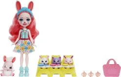 MATTEL Enchantimals Baby Best Friends Κούκλα Kαι Ζωάκια Φιλαράκια Με Εκπλήξεις Bree Bunny And Twist (HLK85) -Winfun Shop 223248 2