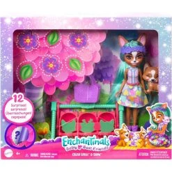 MATTEL Enchantimals Baby Best Friends Κούκλα Kαι Ζωάκια Φιλαράκια Με Εκπλήξεις Crizia Corgi And Show (HLK86) -Winfun Shop 223249 1