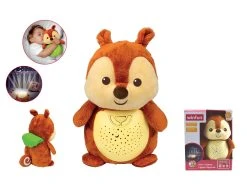 Winfun Σκιουρος Ζωακι Αγκαλιτσας Και Προβολεας 2 In 1 Starry Lights Squirrel (0824-NL)