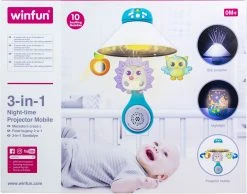 Winfun Μελωδικό Περιστρεφόμενο 3 Σε 1 Night Time Projector Mobile (720005-NL) -Winfun Shop 403273 3