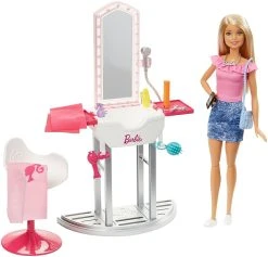 MATTEL Barbie Κουκλα Και Επιπλα Σε 3 Σχεδια (DVX51) -Winfun Shop 668763 1