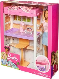 MATTEL Barbie Κουκλα Και Επιπλα Σε 3 Σχεδια (DVX51) -Winfun Shop 668763 3