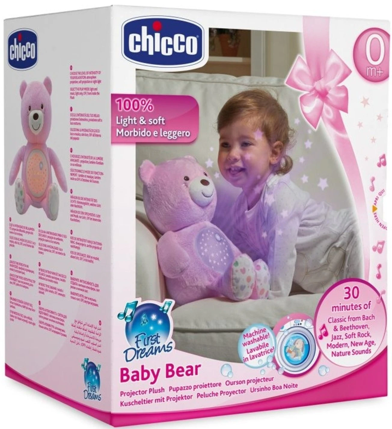 Chicco First Dreams Baby Bear – Λουτρινος Aρκουδος Προβολεας Ροζ (08015-10) 5 Chicco First Dreams Baby Bear – Λουτρινος Aρκουδος Προβολεας Ροζ (08015-10) - Image 3