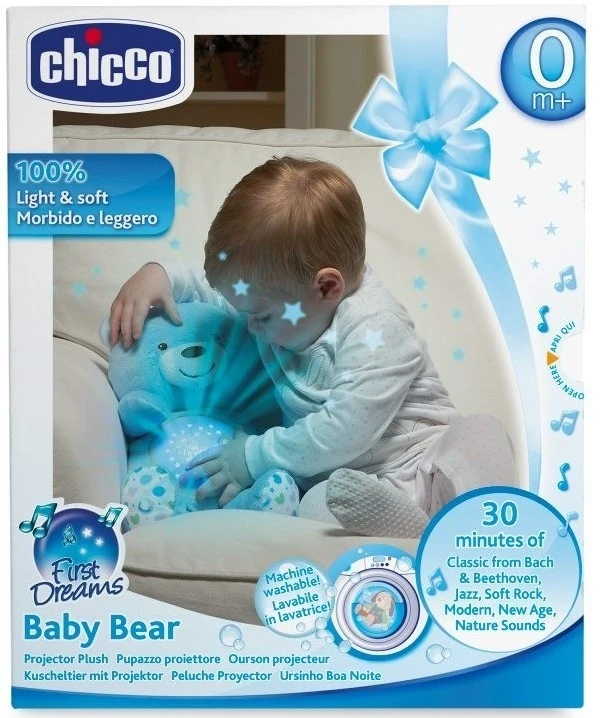 Chicco First Dreams Baby Bear – Λουτρινος Aρκουδος Προβολεας Γαλαζιος (08015-20) 4 Chicco First Dreams Baby Bear – Λουτρινος Aρκουδος Προβολεας Γαλαζιος (08015-20) - Image 2