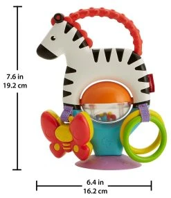 Fisher Price Ζεβρα Δραστηριοτητων Με Βεντουζα (FGJ11) -Winfun Shop 674960 4