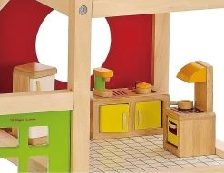 Hape Ξύλινο Μεγάλο Επιπλωμένο Σπίτι 36 Τμχ (E3401) -Winfun Shop 675594 2