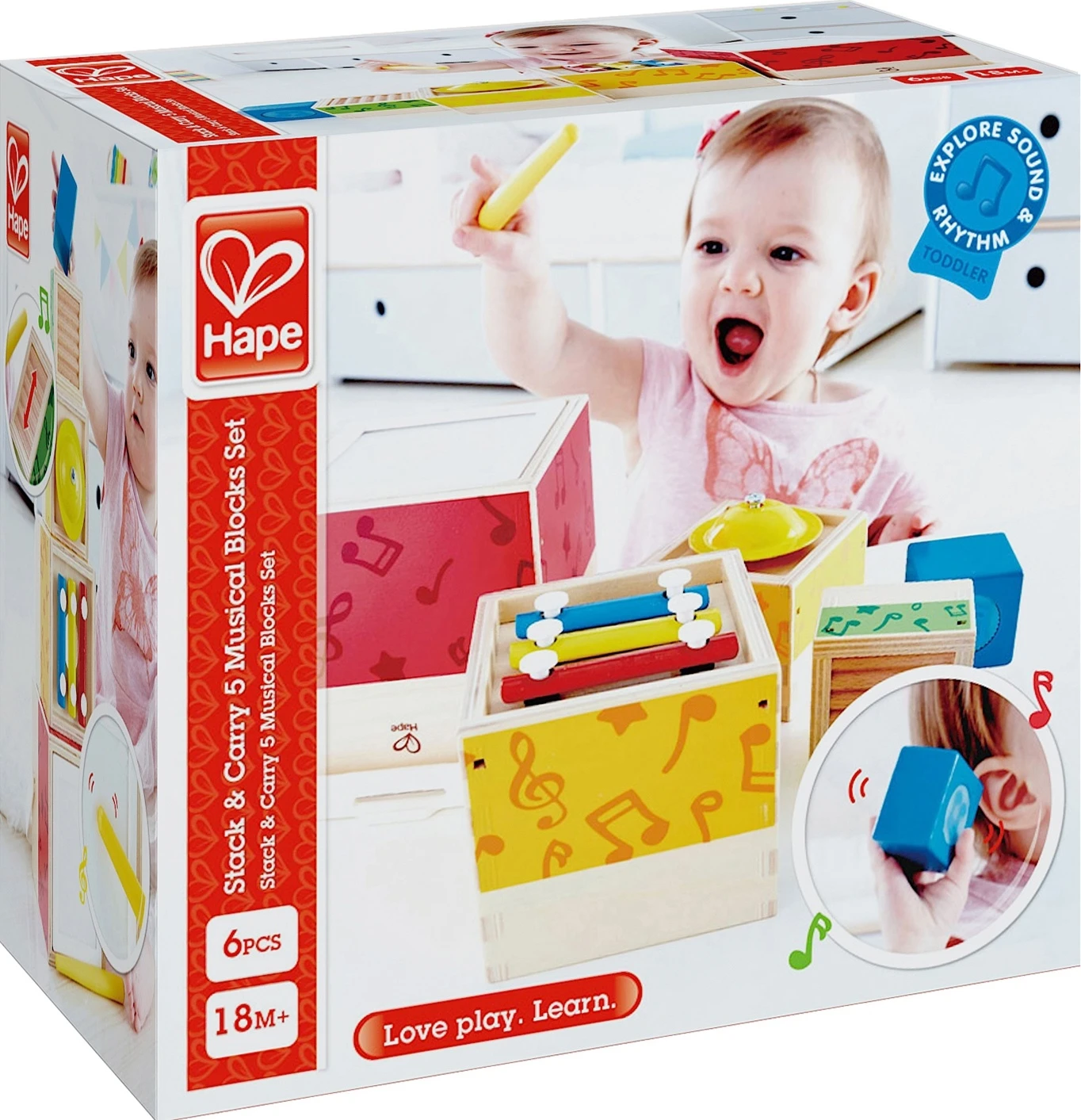 Hape Ξυλινα Stacking Music Set Διαδραστικη Πυραμιδα Και Δημιουργος Ηχων (E0336) 4 Hape Ξυλινα Stacking Music Set Διαδραστικη Πυραμιδα Και Δημιουργος Ηχων (E0336) - Image 2