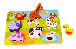 Tooky Toy Ξυλινο Σφηνωματα Φαρμα (TKC479) -Winfun Shop 683336 1