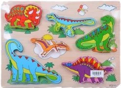 Blue Toys Παζλ Ξυλινο Ζωακια Δεινοσαυροι (MKI360098)