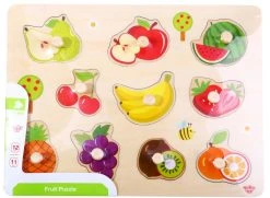 Tooky Toy Ξυλινο Παζλ Σφηνωματα Φρουτα (TY854) -Winfun Shop 685989 1