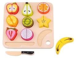 Tooky Toy Tooky Του Ξυλινο Παζλ Σφηνωματα Φρουτα Και Δισκος Κοπης (TL040) -Winfun Shop 685999 2