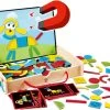 Hape Ξύλινα Μαγνητικός Πίνακας Βαλιτσάκι Σετ 105 τεμαχίων (E1631) -Winfun Shop 690213