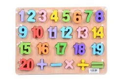 Blue Toys Ξύλινο Παζλ Με Αριθμούς (MKK673890)