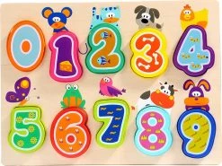 TopBright Ξύλινα Animals And Number Puzzle (460028)