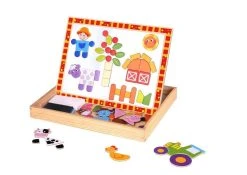 Tooky Toys Ξύλινος Μαγνητικός Πίνακας Φάρμα (TKF014)