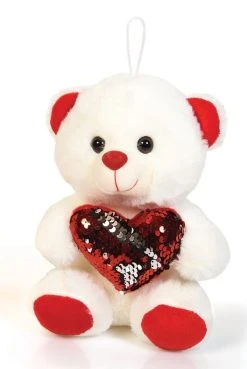 Λούτρινο Αρκουδάκι 22εκ Με Καρδιά Πούλιες (7031)